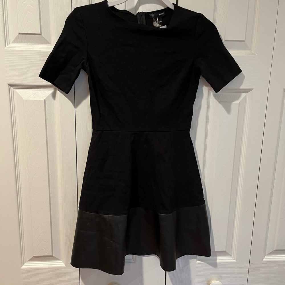 Aqua Black Mini Dress